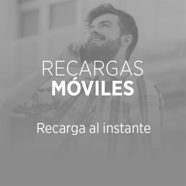 Recargas. Recargas móviles. Recarga al instante.